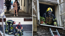 FOTO/VIDEO Dramatične scene u centru Zagreba: Gorio je stan, izvukli psa i stavili ga na kisik!