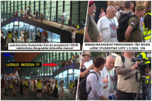 LUDILO MOZGA! BLOKADERI POKUŠALI DA SRUŠE NADSTREŠNICU NA PROKOPU?! Posle besmislene šetnje popeli se da je preopterete i sruše, vandalizovali stanicu (FOTO)
