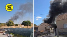 U Vinkovcima se zapalila hrpa smeća. Vatra zahvatila i baraku