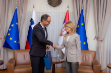 Srbija i Slovenija imaju dobre temelje za još snažniju saradnju: Ministarka Stamenkovski se sastala sa potpredsednikom Vlade Slovenije dr Anžeom Logarom