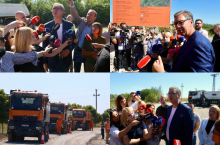 Vučić obišao radove na putu Bački Brestovac - Bački Gračac: 