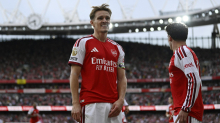 Arsenal - Chelsea 2:1; rezervist Šeško z glavo zadel za točko vragov