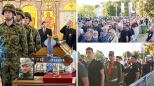 FOTO Degutantno. Vojska uz Mladićev lijes, na lijesu sablja.  Tisuće čekaju u redu kod crkve