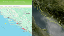 Alarmantno stanje u Splitu: Kvaliteta zraka je u 'crvenom', ovako to izgleda na karti