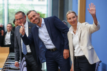 AfD po prepričljivi zmagi išče partnerje za vladanje. Merz: Izid je CDU pretresel do temeljev.