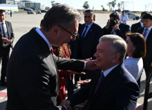 SVEČANI DOČEK ISPRED PALATE SRBIJA: Predsednik Vučić tačno u 11 sati dočekuje predsednika Uzbekistana Šavkata Mirzijojeva