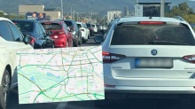 Zagreb u crvenom, sudar na obilaznici, kolona duga  2 km!