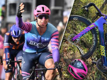 Dylan Groenewegen med treningom trčil z motoristom