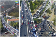 GAZELA MILI U SMERU KA GRADU, U NOVOM BEOGRADU GUŽVE U OBA SMERA: Na Autokomandi uobičajeno, zasad sve teče bez većih zastoja (FOTO)