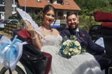 Vezali srpsku i mađarsku zastavu u jedan čvor: Tamara i Filip se zaljubili na recepciji hotela u Beču, pa napravili svadbu iz snova u Sokobanji! (FOTO)