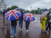 Drought and hosepipe bans remain in force despite Britain's wettest week in seven months as heavy rain falls today