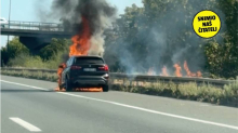VIDEO Buktinja na ZG obilaznici: Gori BMW, kolona  je duga 6 km!