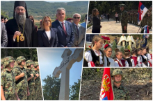 VELIKI KRST PODIGNUT U ČAST SRPSKIH JUNAKA! Milica Đurđević Stamenkovski otkrila spomenik na mestu Bitke na Pločniku: Čuvamo sećanje na njihovu hrabrost i žrtvu