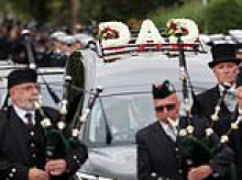 Hundreds of police mourn hero officer killed in A66 crash - as man arrested on suspicion of assault at service for passenger in car which killed him