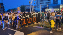 Množični protest ob odprtju izraelskega veleposlaništva v Ljubljani