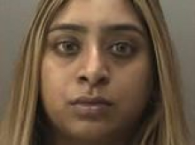 Speeding female driver who lost control of Audi killing man on pavement and injuring another is jailed for four-and-a-half years