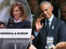 9/11 families confront Bush, Obama and Biden over 'deep state' Saudi cover-up at memorial ... with dire plea to Trump and Vance