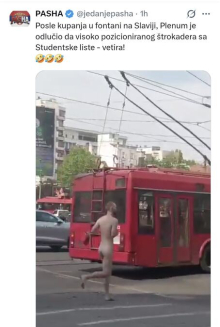 SLIKA GOLOG MUŠKARCA SA SLAVIJE ZAPALILA MREŽE: 
