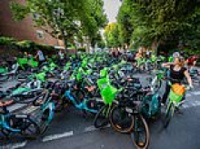 Why we're all saddled with the Lime bike pavement pests: Riders evade any penalties for flouting parking rules