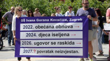 Roditelji prosvjedovali jer kasni obnova škola u Zagrebu: Treću godinu su izmješteni u pet škola