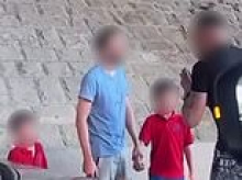 Terrifying moment man with two distressed kids allegedly carjacks stranger's vehicle after wild police pursuit across western Sydney