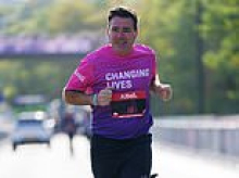 Running for office: Andy Burnham joins in Great North Run as he becomes first serving Prime Minister to take part