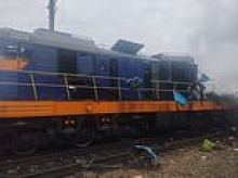 Boris Johnson hits out at 'warped' Putin as his train escapes across Polish border after Russian drone hits train that was just minutes behind his