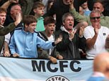 Moment Noel Gallagher's nepo baby son Sonny, 15, puts his middle fingers up at fans after Erling Haaland scores goal during Man City vs Man United match