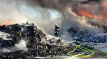 FOTO Hrpa otpada gorjela u Puli: U blizini su i maslinici