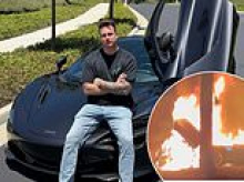 Horror McLaren inferno crash kills founder of world's biggest car show... just an hour after being pulled over by police