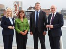 SNP and Plaid do deal with Sinn Fein to push break-up of the UK as leaders meet to demand independence votes after Trump backs united Ireland