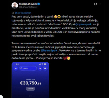 Nepridipravi vdrli v večje število računov slovenskih uporabnikov na omrežju X