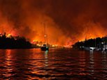 British tourists are forced to flee Croatian holiday island on little boats during raging wildfires