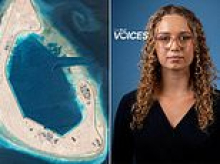 A surveillance network facility that was 'barely an island' before China's transformation: CATHERINE BARNWELL reveals the artificial islands being bolstered
