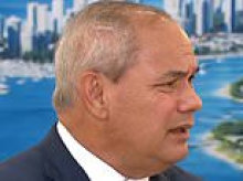 Wild moment ABC reporter is told to 'f*** off' by Gold Coast mayor during heated press conference about Donald Trump