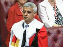 Lording it! Sadiq Khan officially joins the Upper House... where he can pocket £390 a day tax-free on top of £170k London mayor salary