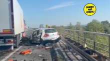 NOVA JEZIVA SNIMKA 'Čak su i Hitnjaci bili zgroženi prizorom na A3. Auti su skroz prignječeni'