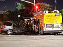 Woman is arrested for MURDER for causing deadly LA bus collision that NBC journalist was reporting on when her helicopter crashed
