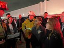 Mayor Karen Bass faces fierce backlash for 'poor taste' photo op at scene of LA news helicopter crash that killed 3