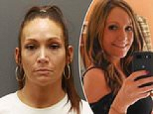 Minnesota woman's mugshot for stealing power tool batteries goes viral as her looks are likened to VERY famous celebrity