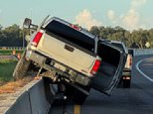 Truck driver gives ridiculous reason he accidentally veered off highway and crashed his truck