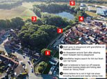 Noah's tragic last journey: Three-year-old was found in pond less than 350 yards from playground - as hundreds of tributes are left at spot where he was last seen alive