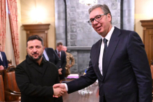 VUČIĆ SE SASTAO SA ZELENSKIM Predsednik Srbije se zahvalio na gostoprimstvu i poručio: Nastavljamo dijalog, intenziviraćemo bilateralne kontakte na svim nivoima