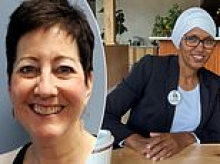 Astonishing moment female lawmaker has diva meltdown at public meeting... before giving VERY unladylike gesture to colleagues