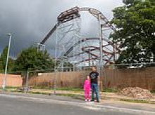 Newbuild estate residents say living in shadow of 50ft-high rollercoaster has its ups and downs