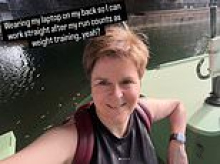Now Nicola Sturgeon embraces London life as she relaxes on her friend's £150k houseboat... on the Grand UNION Canal!
