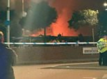 Police treating blaze at hotel that has previously been used to house migrants as suspicious - after 280 guests were evacuated in the middle of the night