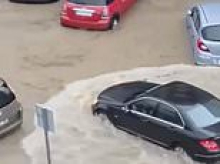 Brutal storm batters Spain's Costa Blanca: Cars left submerged as torrential rain turns streets into rivers in Brit holiday hotspots