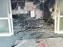 Dozens of families evacuated from homes next to hotel that used to house migrants after 'suspicious' fire tears through it in middle of the night