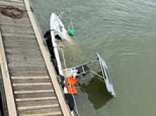 Boat bought by criminal anti-migrant activist 'Danny Tommo' to help police the English Channel sinks